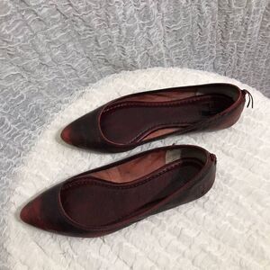 Frye Regina Leather Ballet Shoes Size 7M